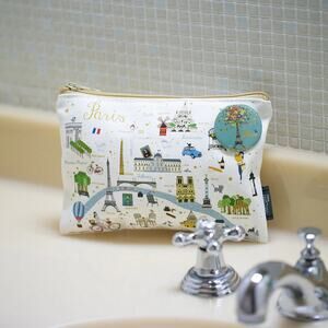 Cartesdart Paris Make Up Coint Pouch New 8x6